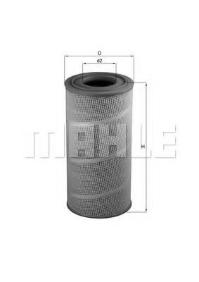 LX619 Mahle Original Повітряний фільтр двигуна